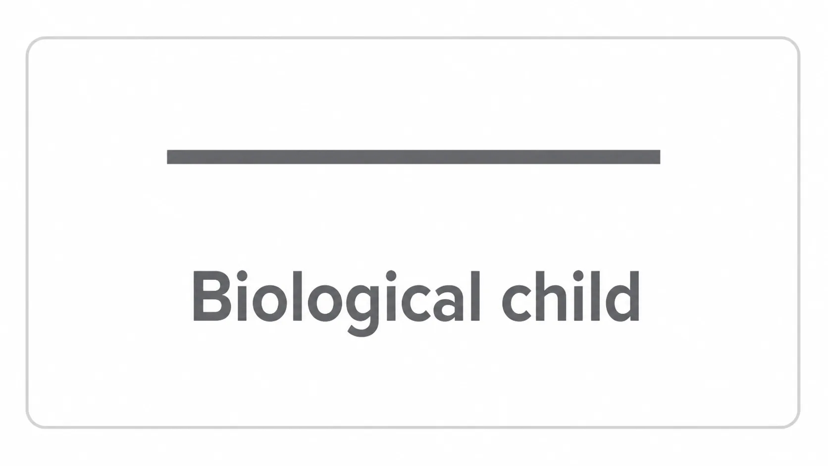 Biological Child Symbol