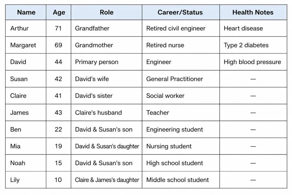 Caldwell Family Information