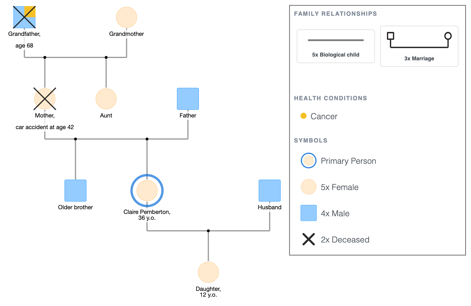 Grief Counseling Genogram 